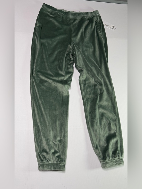 Yogalicious Pants - Yogalicious Lux Double Butter Hannah Velvet Velour Joggers in Sage Green Medium